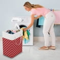 thumbnail image 6 of XMMSWDLA Laundry Basket Hamper Large folding Laundry Hamper with Easy Carry Handles锛孎reestanding Clothes Hampers for Laundry, Bedroom, Dorm, Clothes, Towels, Toys, 6 of 6