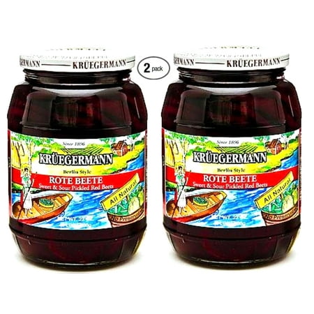 Kruegermann Rote Beete Berlin Style Sweet & Sour Pickled Red Beets 2 Pack (64 floz (Best Pickled Red Onions)