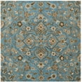 thumbnail image 2 of Safavieh Bella Collection BEL673C Handmade Blue and Taupe Premium Wool Square Area Rug (5' Square), 2 of 2