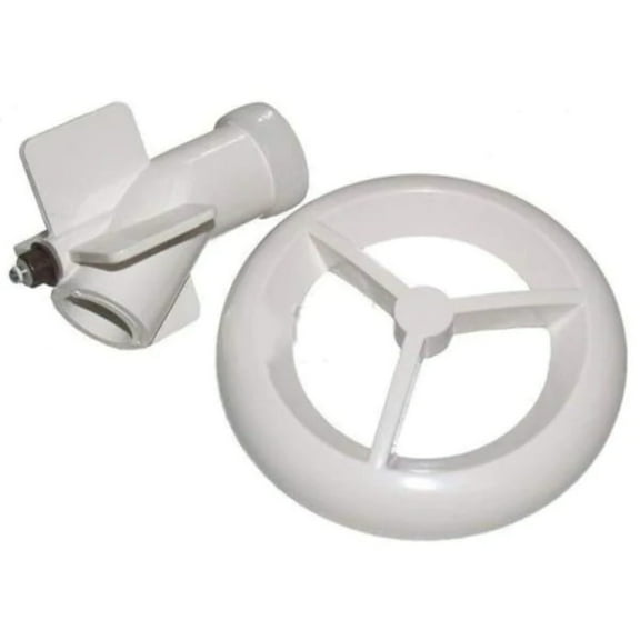 Hot Tub Compatible With Dimension One Spas Hydro-Air Grill/Flow Path Assembly, White DIM01510-41W