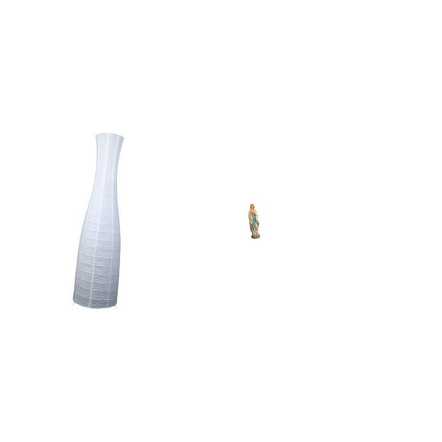 Protector De Pantalla De Lámpara De Pie Minimalista De Papel Con Figura De La Virgen María. Decoración Ideal Para Dormitorio De Hotel O Sala De Estar.