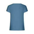 thumbnail image 5 of AherBiu Plus Size Tops for Women Short Sleeve Round Neck Summer Casual Loose Lightweight T Shirts Blouse, 5 of 7