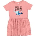 thumbnail image 3 of Inktastic Respect the Sharks Cute Hammerhead Shark Girls Toddler Dress, 3 of 5