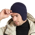 thumbnail image 4 of CSChome Bonnet Tricoté Unisexe Hiver - Protection des Oreilles Couleur Unie Bonnet Chaud Sans Bord, 4 of 7