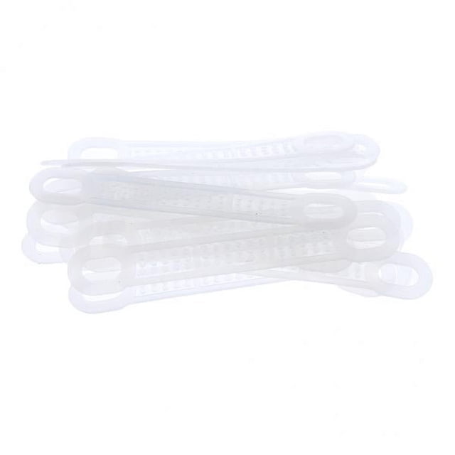 4x50 Piezas De Silicona Antideslizante Para Colgar Ropa, Tiras Para Colgar Ropa, Color Blanco S Sunnimix Agarres antideslizantes para colgar.