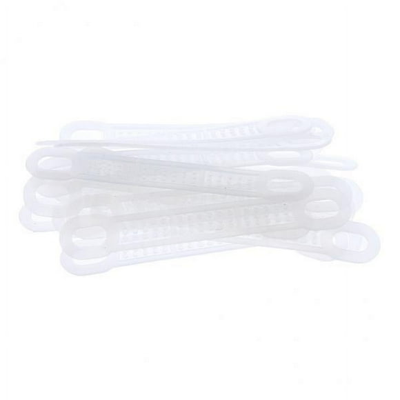 4x50 Piezas De Silicona Antideslizante Para Colgar Ropa, Tiras Para Colgar Ropa, Color Blanco S Sunnimix Agarres antideslizantes para colgar.