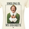 thumbnail image 3 of ELF - Christmas Smile - Juniors Fitted Graphic T-Shirt, 3 of 5