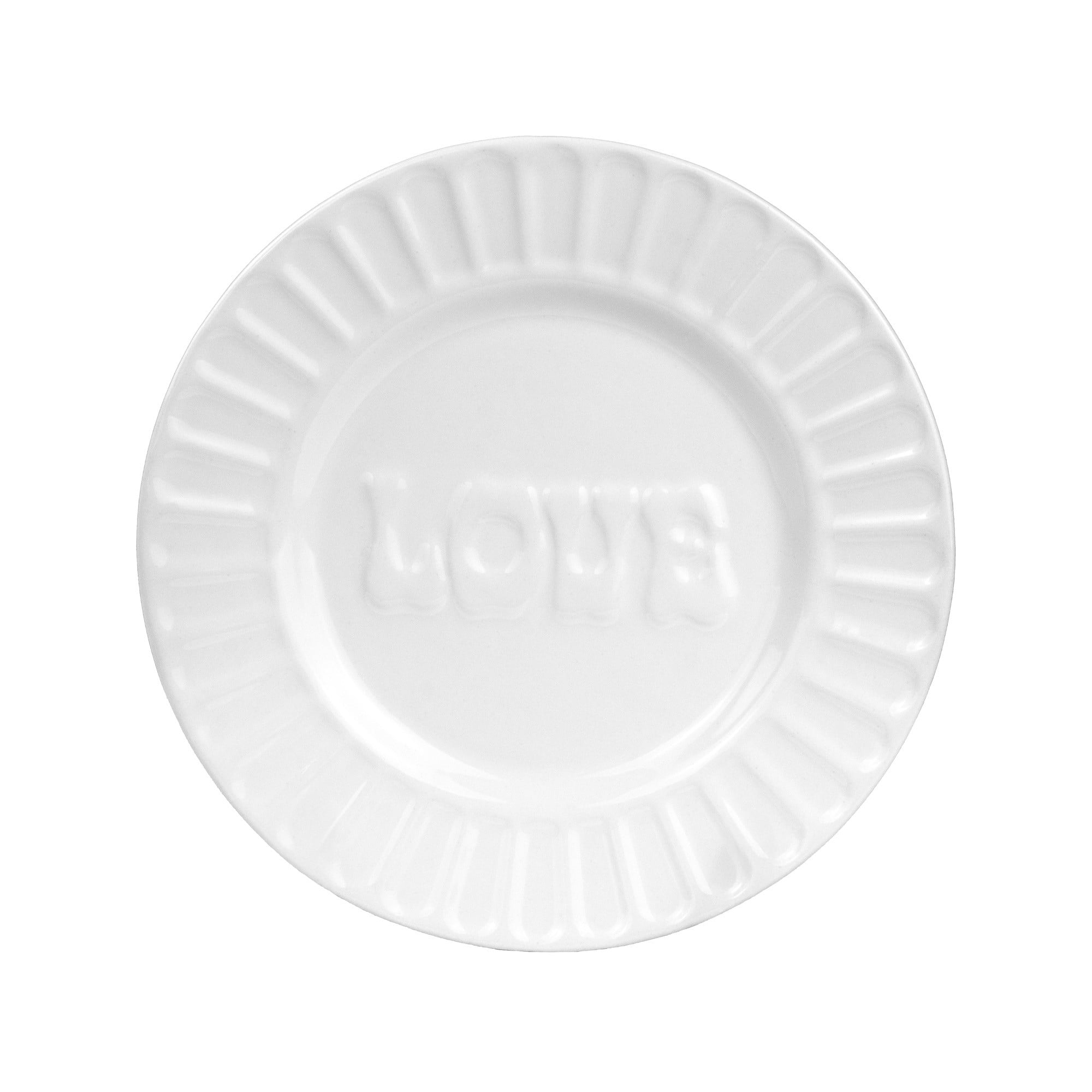 Way to Celebrate 4pk White Ceramic Appetizer Plates