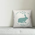 thumbnail image 2 of Creative Products Teal Bunny Silhouette 18x18 Spun Poly Pillow, 2 of 2