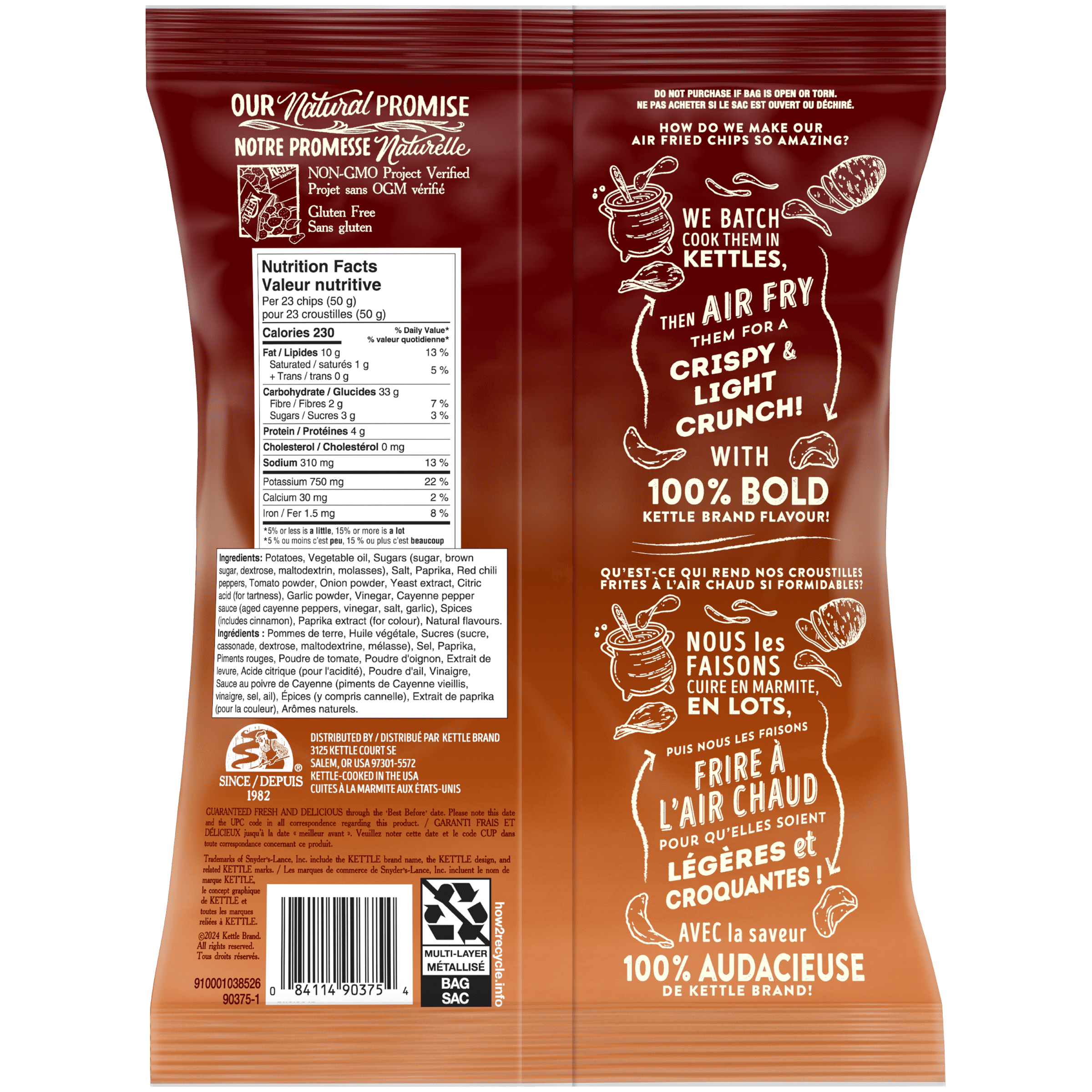 Kettle Chips Air Fried Texas BBQ