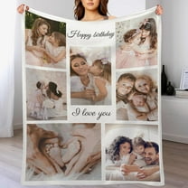 Personalised Gifts for Mum Grandma, Personalised Blankets for Adults, Personalised Photo Blankets, Custom Blankets with Pictures, Personalised Gifts for Women Who Have Everything