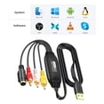 thumbnail image 4 of Adaptador USB 2.0 VHS a Digital, Tarjeta de Captura de Video RCA AV 1080P para Reproductor VHS VCR DVD (Negro), 4 of 7