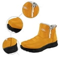 thumbnail image 5 of Gyexs Mens Snow Boots Womens Winter Shoes Casual Fashionable Lined Warm Boots Soft Comfortable Footwear Z01 Yellow Size 9, 5 of 8