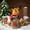 Brown, variant on Vikakiooze 2023 Promotion on sale, Christmas Apples Bag Christmas Doll Gift Bag Drawstring Candy Bag Christmas Decoration