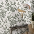 thumbnail image 5 of Sage Green Leaf Sheer Curtains 63 Inches Length 2 Panels Set, Window Sheer Curtains for Living Room/Bedroom, Retro Farmhouse Plant Floral Branch Light Filtering Rod Pocket Curtain 52'' x 63'' x 2, 5 of 7