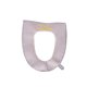 thumbnail image 1 of Almohadilla para asiento de inodoro Yuarrent lavable color sólido suave con cremallera gris, 1 of 6