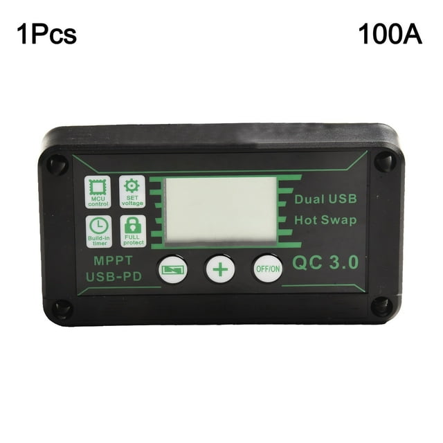 1pc Solar Panel Regulator 10-100A Digital Display Waterproof MPPT- Charge Controller Solar Panel Regulator Power Tools Parts