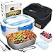 thumbnail image 3 of FORABEST Electric Lunch Box for Adults, Fast 80W Heated Lunch Box for Adult 12/24/110/220V Portable Food Warmer Lunch Box for Car,Truck,Office 1.5L Durable Leakproof Loncheras Para Hombres De Trabajo, 3 of 4