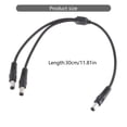 thumbnail image 5 of BQBQERT 5.5x2.1mm Power Supply Cable, with Double Output 5.5x2.1mm Male Connectors,18AWG 30CM Length for Electronics, 5 of 10
