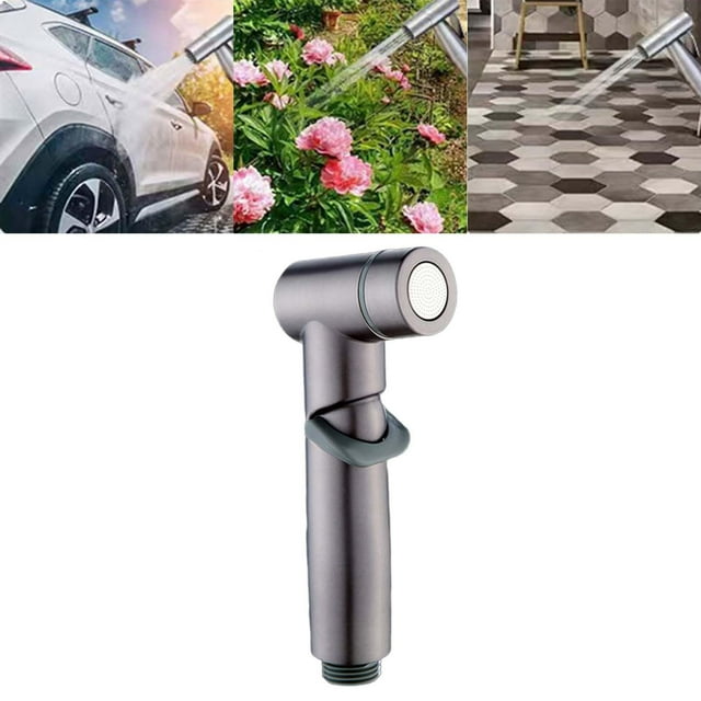 Bidet à Main à Haute Pression, Pulvérisateur Réglable pour Cuisine et Toilettes, Gris