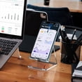 thumbnail image 5 of Acrylic Cell Phone Stand, Portable Phone Holder, Clear Phone Stand for Desk, 5 of 5