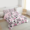thumbnail image 3 of Castle Fairy Teenagers Kawaii Farmhouse Cow Twin Comforter Sets,Cute Rainbow Bedding Set, 3 of 8