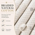 Braided White Cotton Rope (1/2 inch x 100 ft) Natural Soft Utility Rope ...