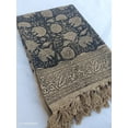 thumbnail image 2 of Handmade Throw Handblock print Throw Cotton Throw Blanket Sofa Décor Room Décor Tassels Hand Loomed Block Print Cotton Twin, Queen size, 2 of 4