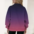 thumbnail image 5 of Sexlip Womens Quarter Zip Sweater Oversized Sweatshirt Long Sleeve Sweatshirts Fleece Casual Fall Fashion Pullover Purple M, 5 of 5