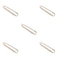 thumbnail image 1 of Justharion Foulard de Sécurité en Cristal pour Robe, Col à Épingles, Col à Revers, Cristal Doré, 5 Pcs, 1 of 6