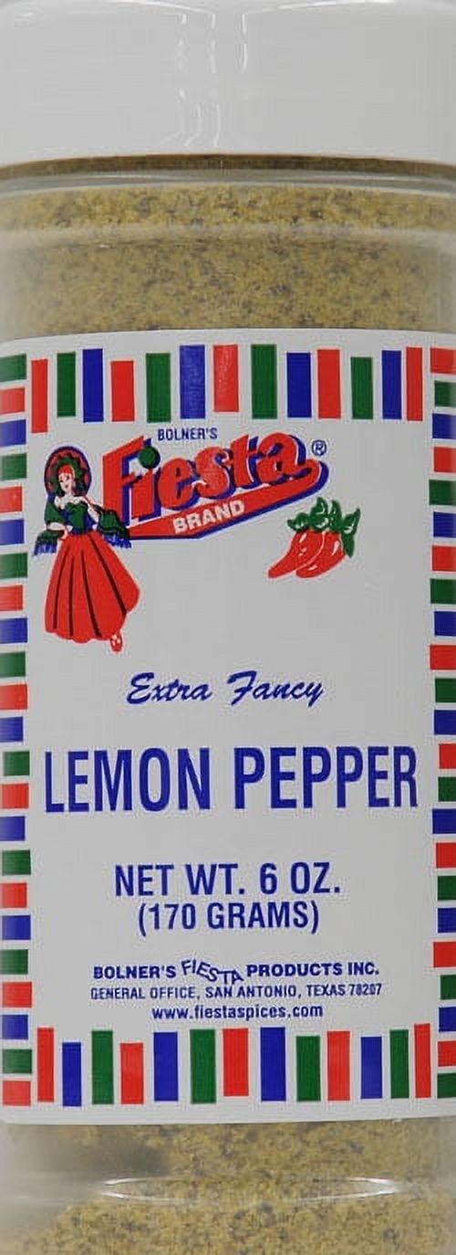 Bolner's Fiesta Extra Fancy Salt-Free Lemon Pepper Plus Recipe Booklet  Bundle 645038737988