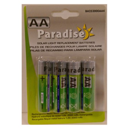 Paradise Garden Lighting Aa 1 2v Solar Light Replacement Batteries Paradise Garden Lighting Aa 1 2v Solar Light Replacement Batteries 4 Pack