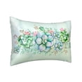 thumbnail image 2 of Easygdp Succulent Pillowcase 20×30 inches, Throw Pillowcase with Invisible Zipper for Bedroom, Sofa, Office, 2 of 8