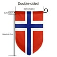 thumbnail image 3 of Norwegian Flag Double Sided Garden Flag for Indoor Outdoor Decorations 12.5 * 18 Inches Fillet, 3 of 7
