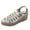 Silver, variant on Women's Espadrilles Wedge Sandals Ankle Strap Platform Open Toe Stylish Lightweight High Heels Dressy Summer Slip on Shoes Black Size 9