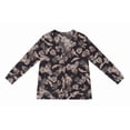 thumbnail image 2 of JWD Open Front Cardigan for Women Button Down Long Sleeve Draped Sweater Outerwear with Pocket Black Palm Leaf S, 2 of 9