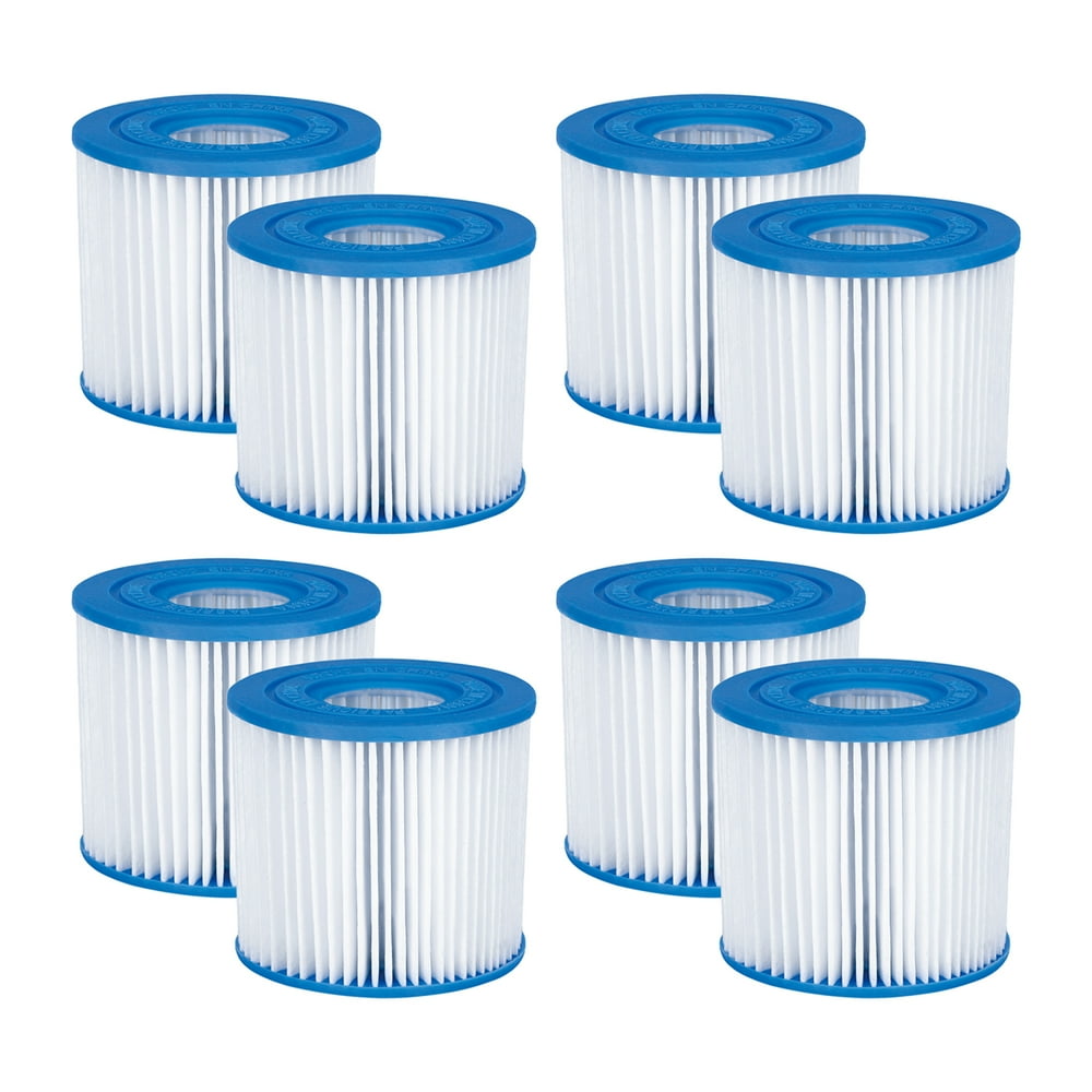 Summer Waves Replacement Type D Pool and Spa Filter Cartridge (8 Pack)