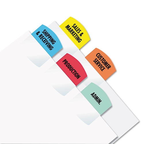 Inkjet Printable Index Tabs, 1/5-Cut, Assorted Colors, 1.13 Inkjet Printable Index Tabs, 1/5-Cut, Assorted Colors, 1.13