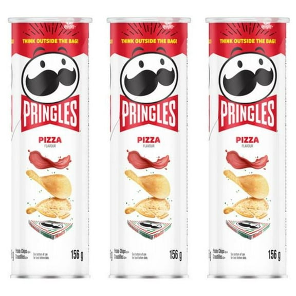 Pringles Canned Potato Chips Pizza 156g (3 Pack)