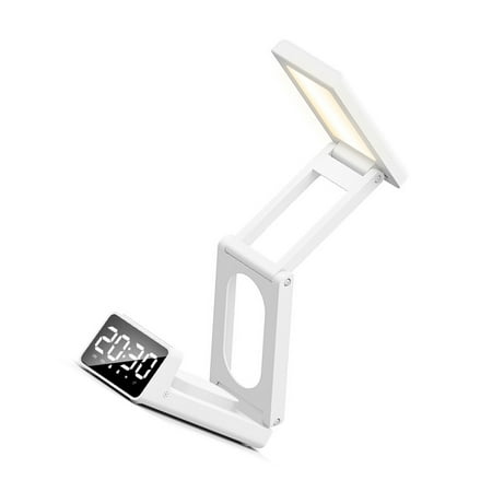 Carryable Folding Travel Alarm Clock With Soundless Mode Gentle Nightlight Easy To Use Everywhere