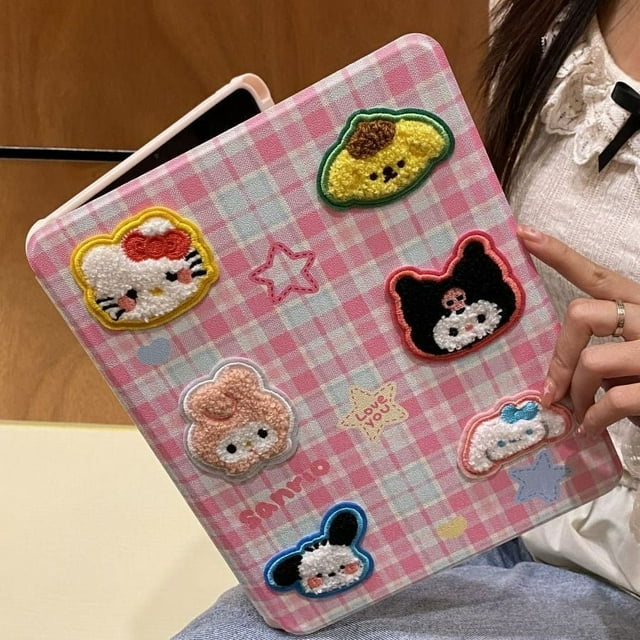 Sanrio Hello Kitty iPad Protective Case For IPad Pro 2024 13In 8/9/10th Gen Air 6 5 4 11 Inch Mini 4 5 Cute Rotate Acrylic Cover Gift Festivals
