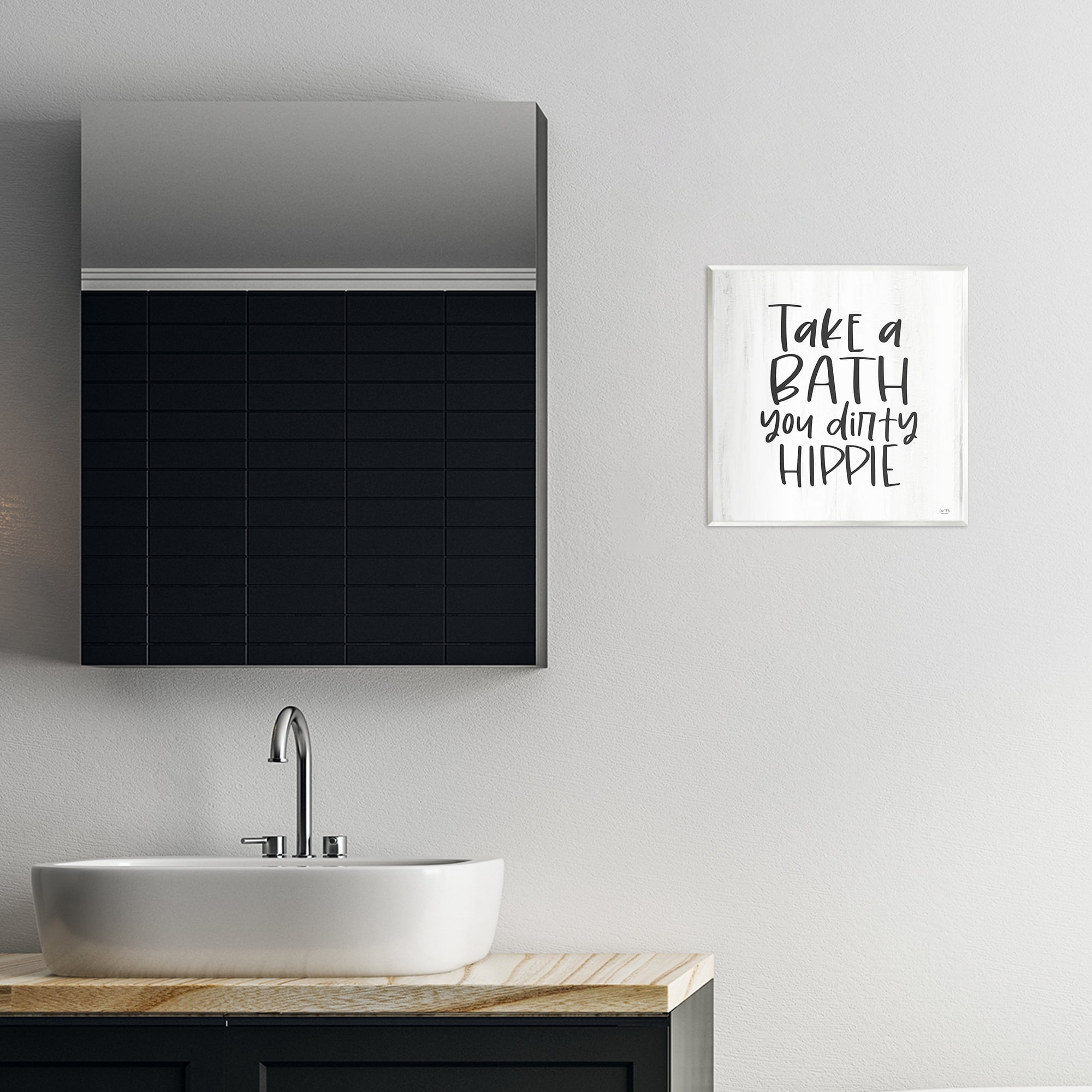 Stupell Industries Take A Bath Dirty Hippie Wall Plaque Art, design by Lux + Me Designs