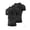 Black, variant on Men's Compression Shirts Short Sleeve Athletic Tops 2 Pack(White,XXL)