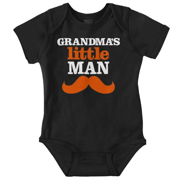 Grandma's Little Man Funny Grandson Bodysuit Jumper Boys Infant Baby Brisco Brands 12M