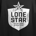 thumbnail image 6 of Lone Star The National Beer of Texas Women's Black Crop Tee-Medium, 6 of 7