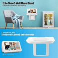 thumbnail image 2 of Wall Mount for Show 5 and Show 8, Speaker Holder Stand Adjustable Swivel Smart Speakers Accessories - White, 2 of 4