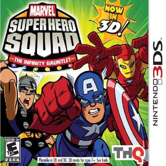 Restored Marvel Super Hero Squad: The Infinity Gauntlet (Nintendo 3DS, 2011) Fighting Game (Refurbished)