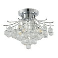 thumbnail image 5 of Bethel International Semi Flush Mount Chrome Metal & Crystal, 5 of 5