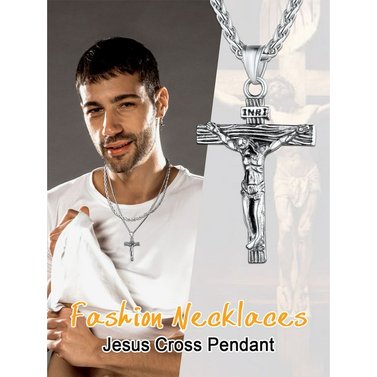 Jesus cross shop necklace walmart