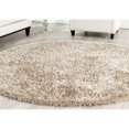 thumbnail image 1 of Safavieh Tapis Shag Malibu 5 Pieds Rond Tufté Main en Naturel, 1 of 1
